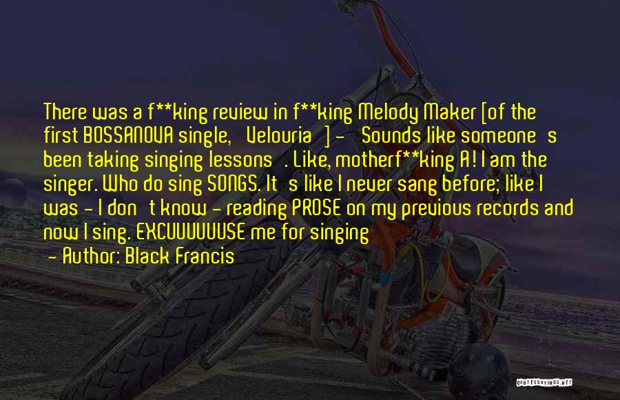 Review Quotes By Black Francis