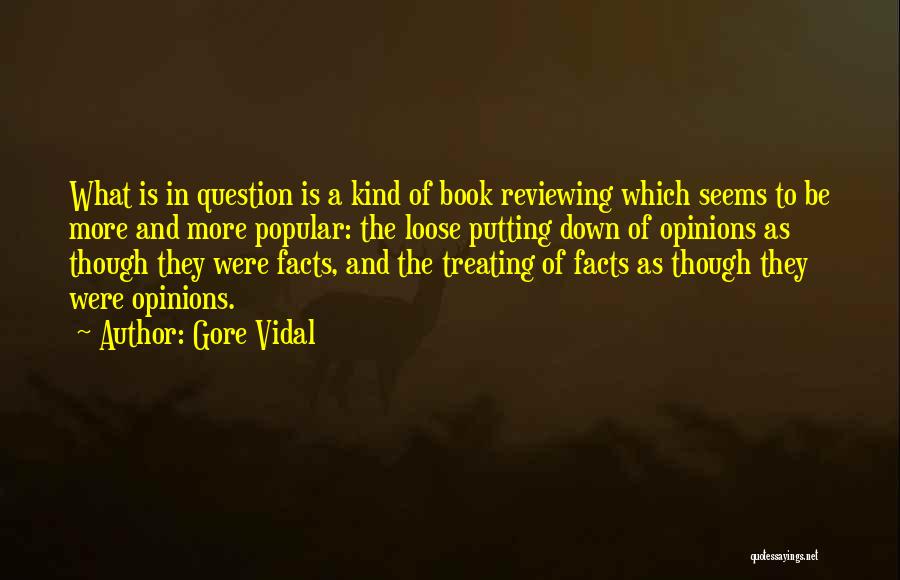 Reviewing Quotes By Gore Vidal