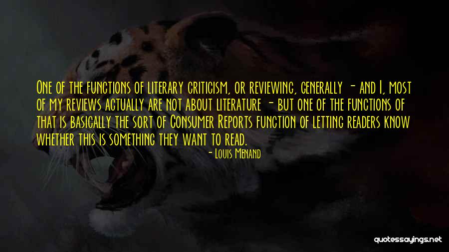 Reviewing Quotes By Louis Menand Reviewing Quotes By Louis Menand