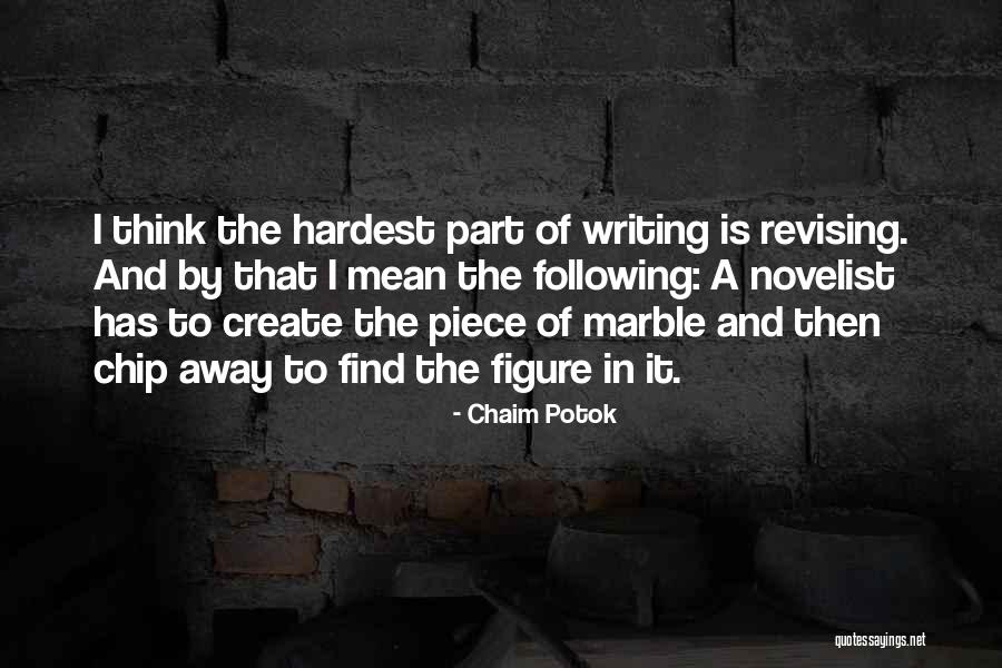 Revising Your Writing Quotes By Chaim Potok Revising Your Writing Quotes By Chaim Potok