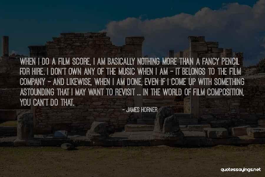 Revisit Quotes By James Horner Revisit Quotes By James Horner