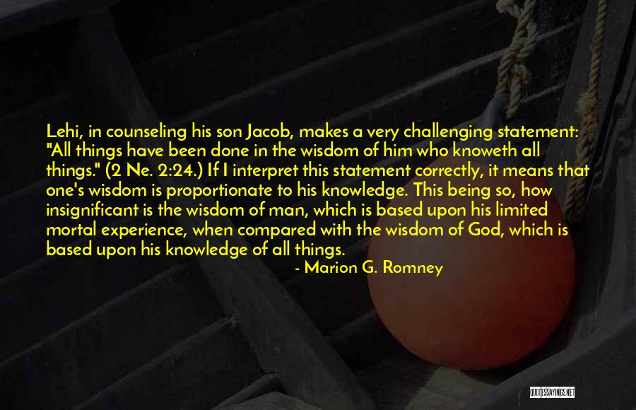 Revolucionaria Sinonimo Quotes By Marion G. Romney Revolucionaria Sinonimo Quotes By Marion G. Romney