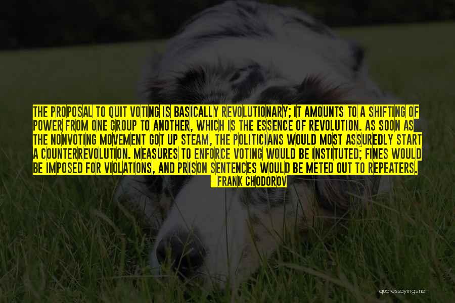 Revolution And Freedom Quotes By Frank Chodorov