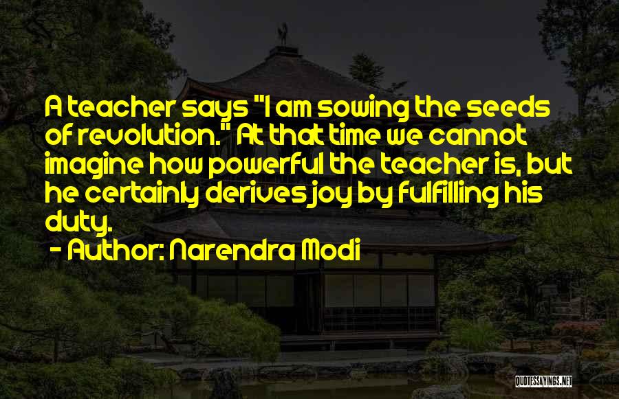 Revolution Is Quotes By Narendra Modi