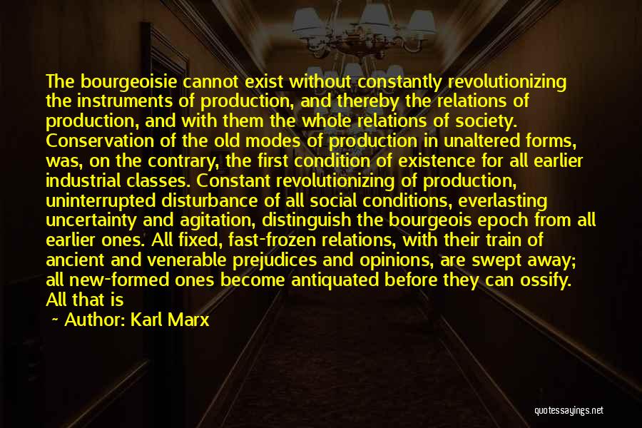 Revolutionizing Quotes By Karl Marx