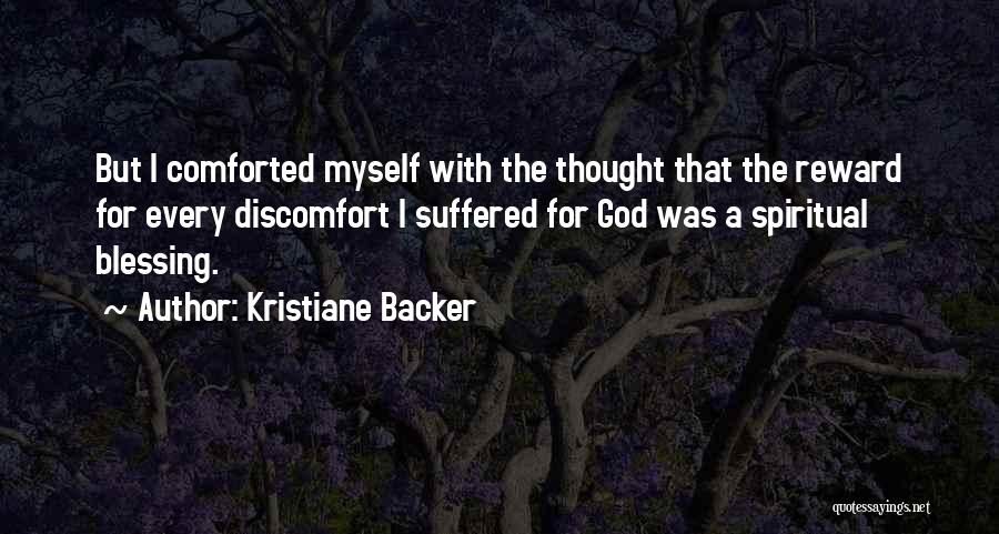 Reward For Myself Quotes By Kristiane Backer