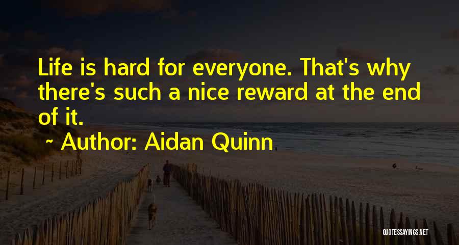 Reward Quotes By Aidan Quinn