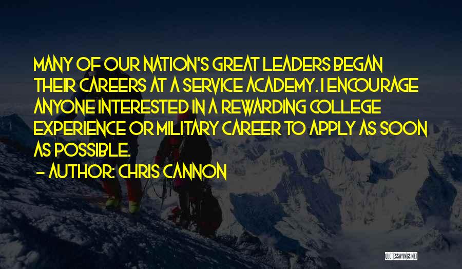 Rewarding Careers Quotes By Chris Cannon