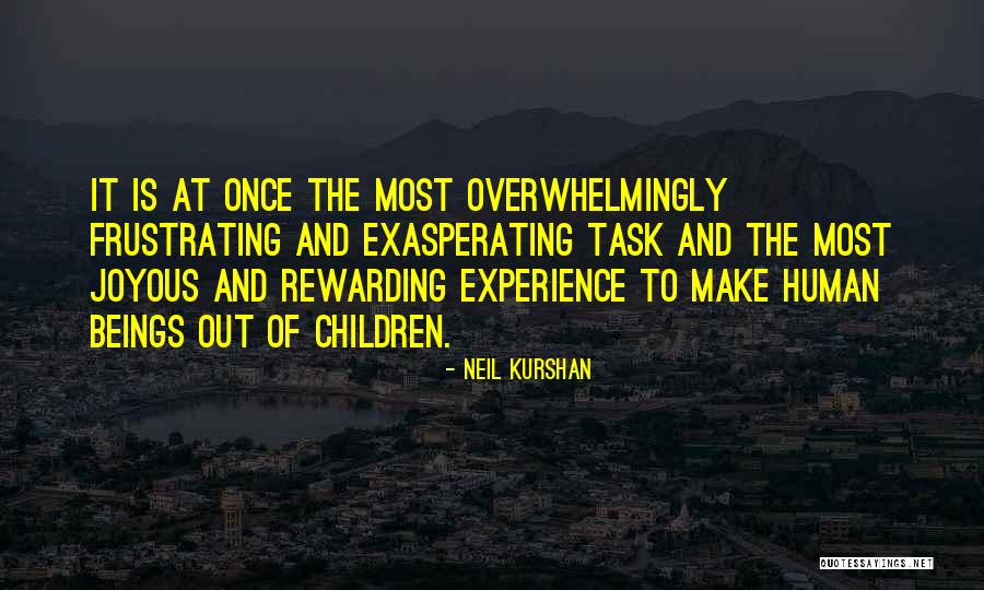 Rewarding Experience Quotes By Neil Kurshan