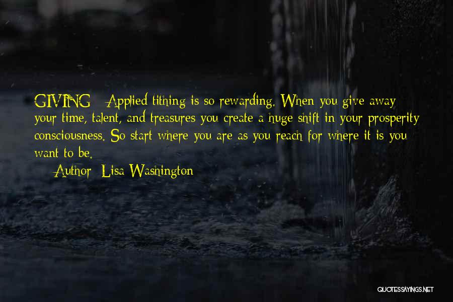 Rewarding Self Quotes By Lisa Washington