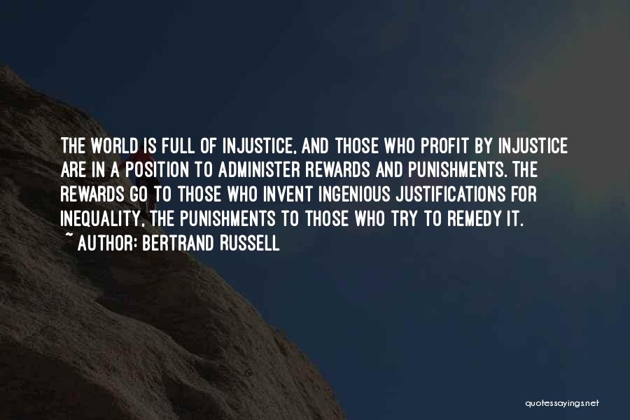 Rewards And Punishments Quotes By Bertrand Russell