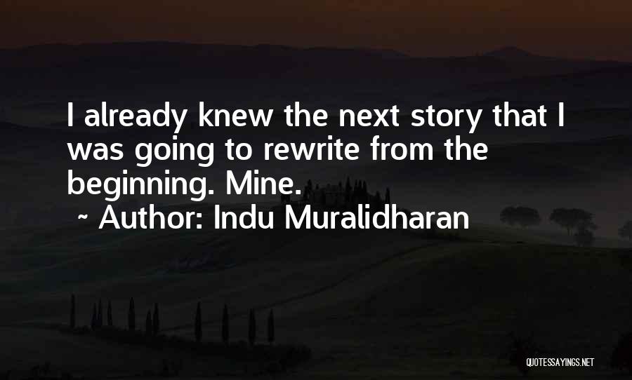 Rewrite Life Quotes By Indu Muralidharan