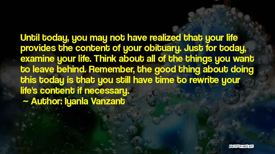 Rewrite Life Quotes By Iyanla Vanzant