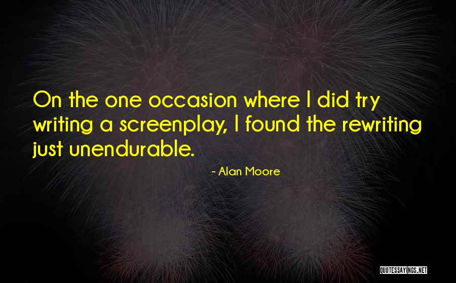 Rewriting Quotes By Alan Moore