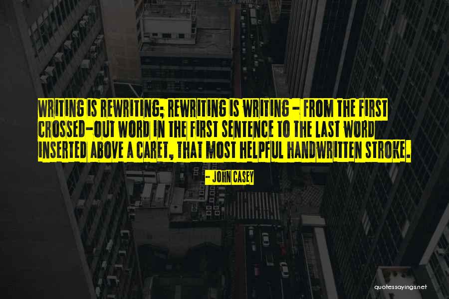 Rewriting Quotes By John Casey