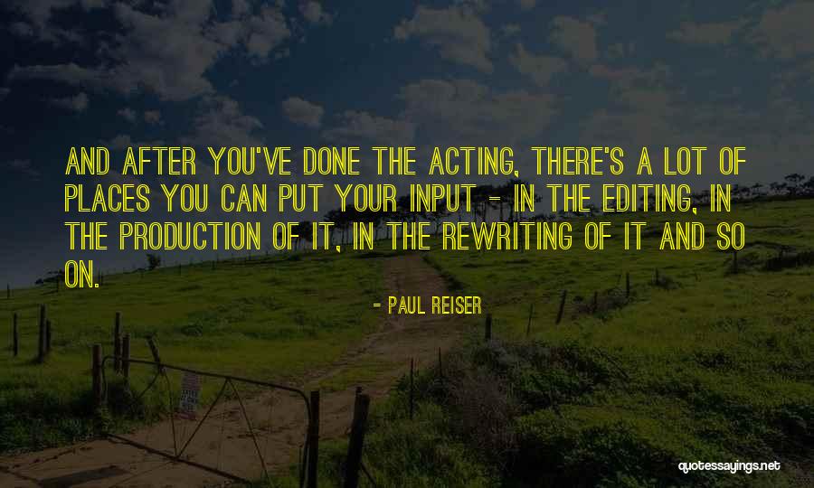 Rewriting Quotes By Paul Reiser