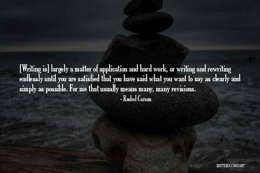 Rewriting Quotes By Rachel Carson