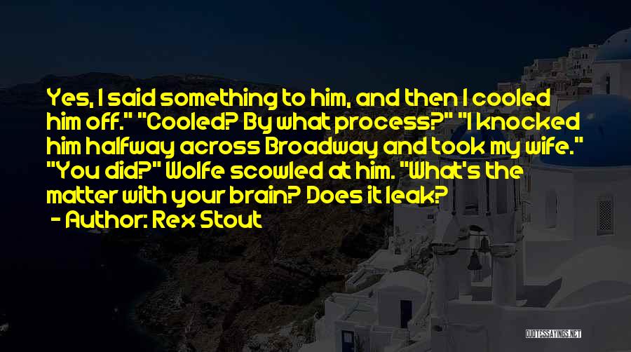 Rex Stout Quotes 1119111
