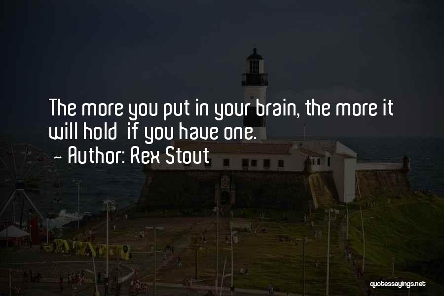 Rex Stout Quotes 989804