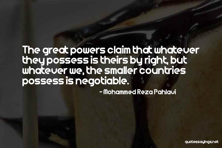 Reza Quotes By Mohammed Reza Pahlavi