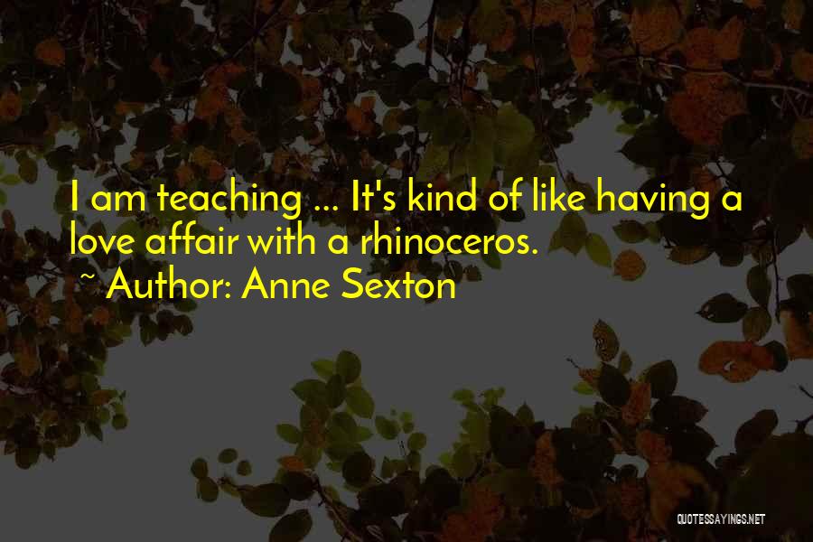 Rhinoceros Quotes By Anne Sexton