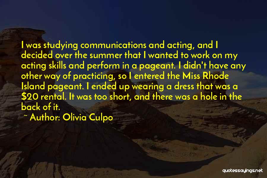 Rhode Island Quotes By Olivia Culpo