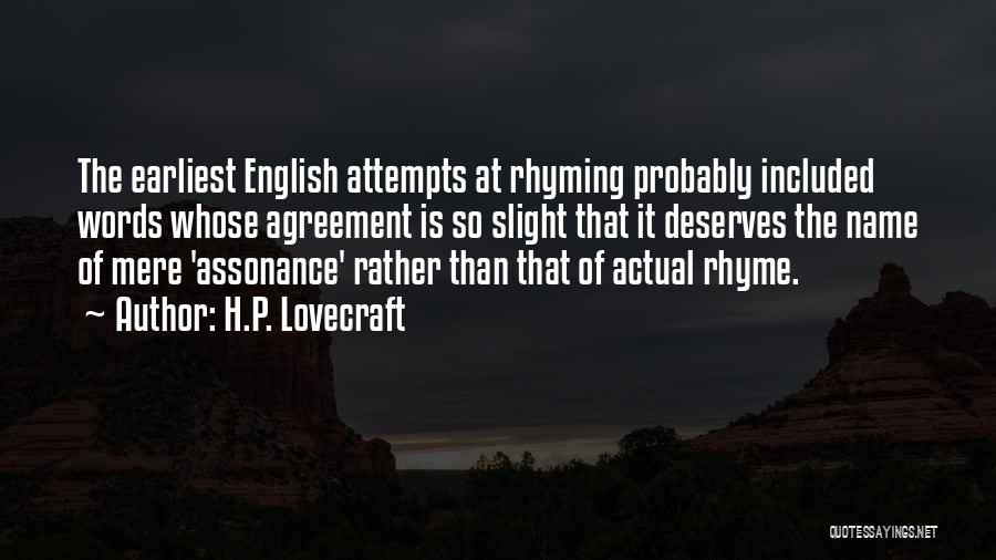 Rhyming Quotes By H.P. Lovecraft