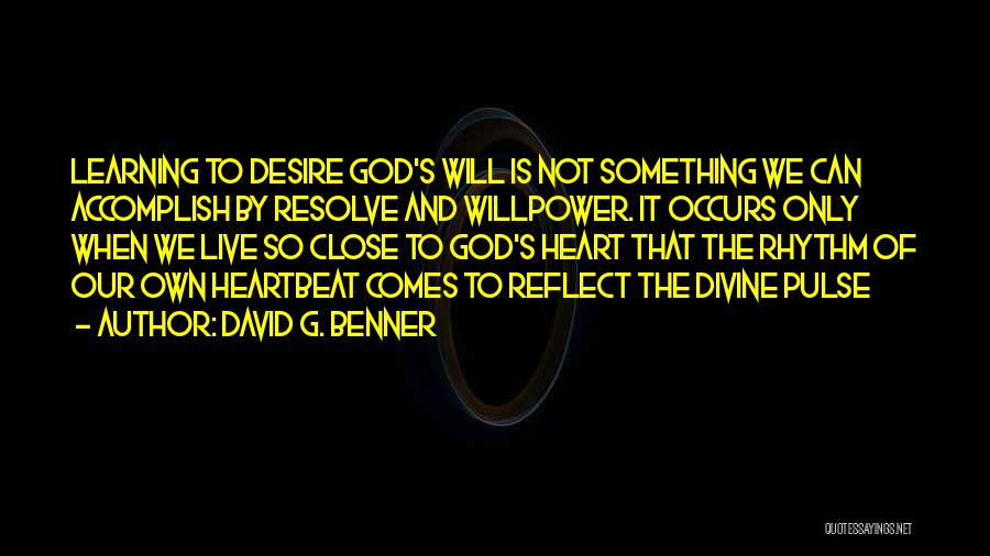 Rhythm Divine Quotes By David G. Benner