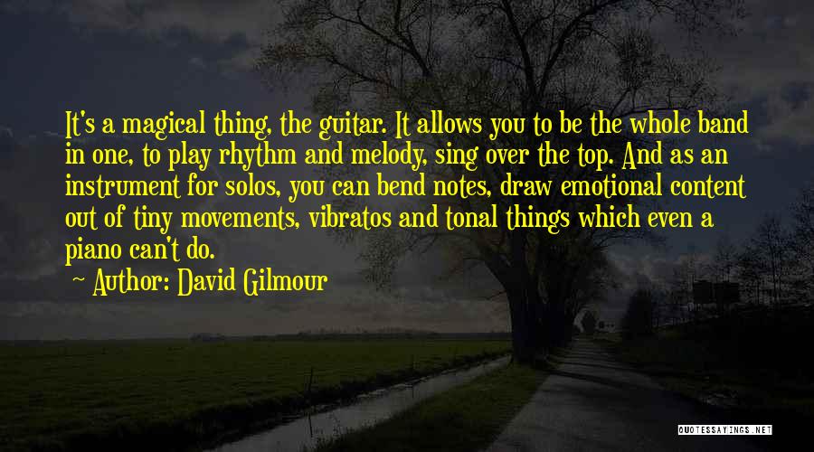 Rhythm Guitar Quotes By David Gilmour