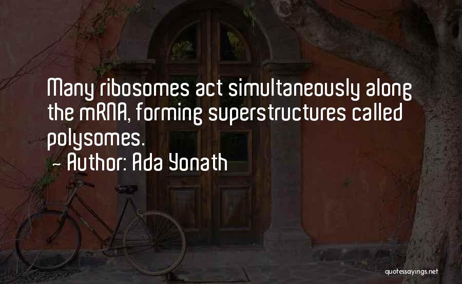 Ribosomes Quotes By Ada Yonath