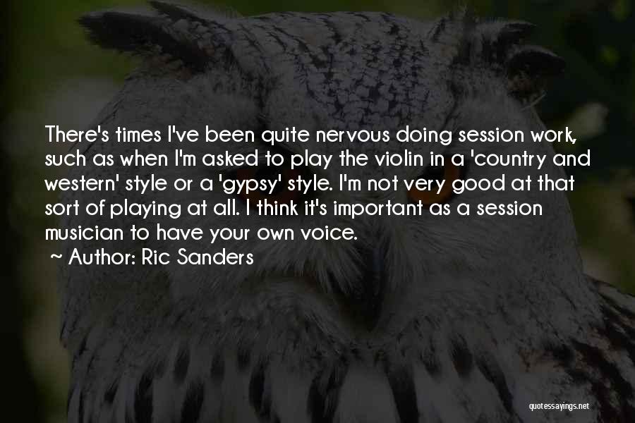 Ric Sanders Quotes 866551