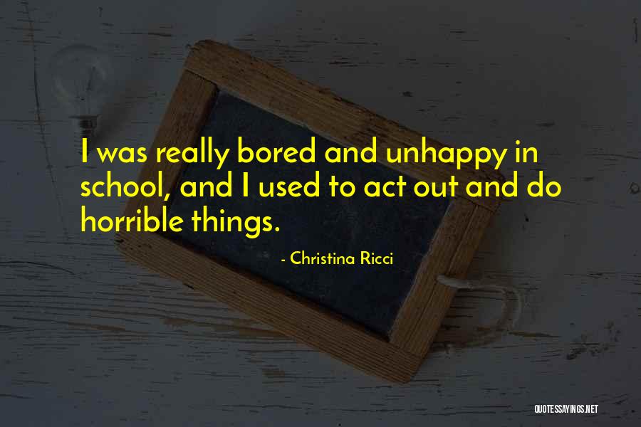 Ricci Quotes By Christina Ricci Ricci Quotes By Christina Ricci