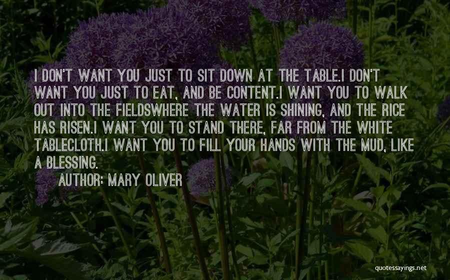 Rice Fields Quotes By Mary Oliver