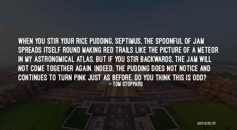 Rice Pudding Quotes By Tom Stoppard Rice Pudding Quotes By Tom Stoppard