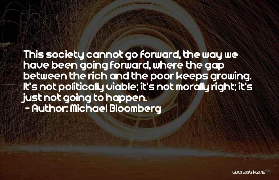 Rich And Poor Gap Quotes By Michael Bloomberg