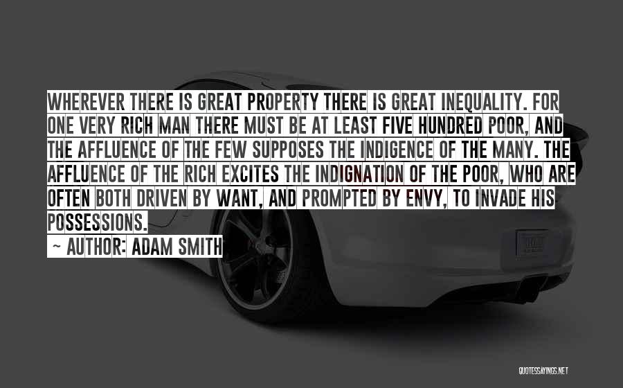 Rich And Poor Inequality Quotes By Adam Smith