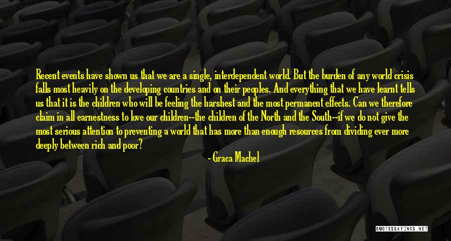 Rich And Poor Love Quotes By Graca Machel