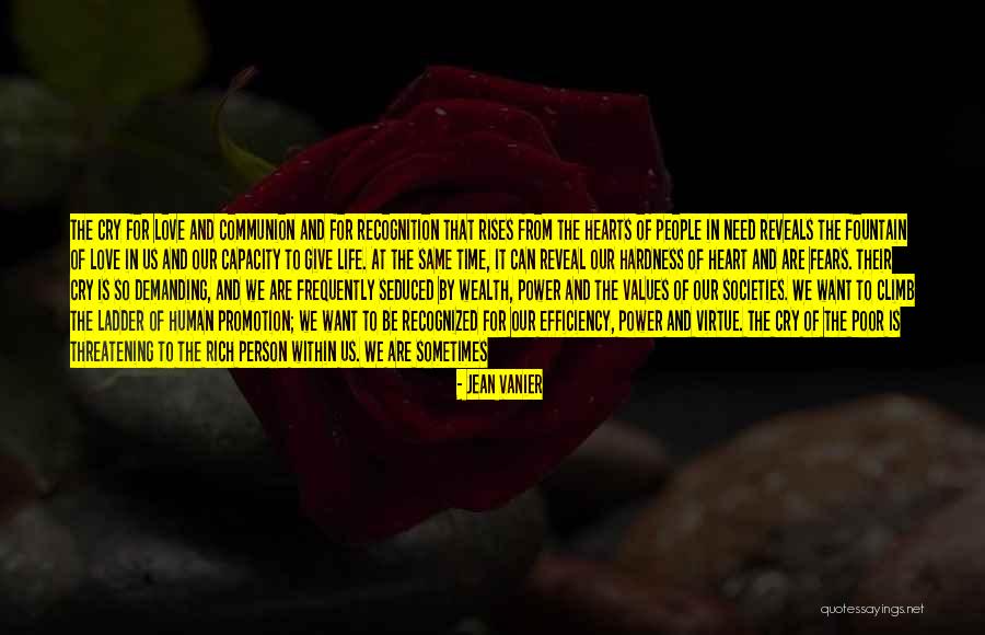 Rich And Poor Love Quotes By Jean Vanier Rich And Poor Love Quotes By Jean Vanier