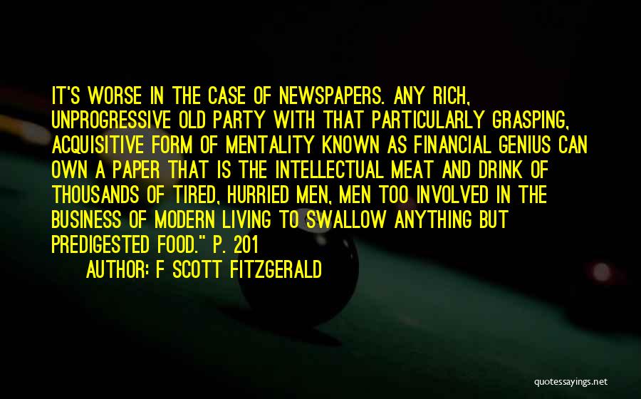 Rich Business Quotes By F Scott Fitzgerald