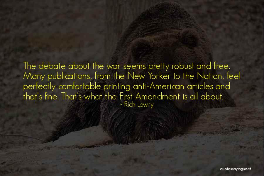 Rich Lowry Quotes 2144082 Rich Lowry Quotes 2144082