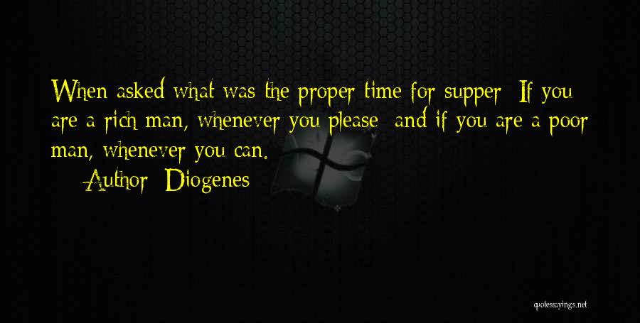 Rich Man Poor Man Quotes By Diogenes