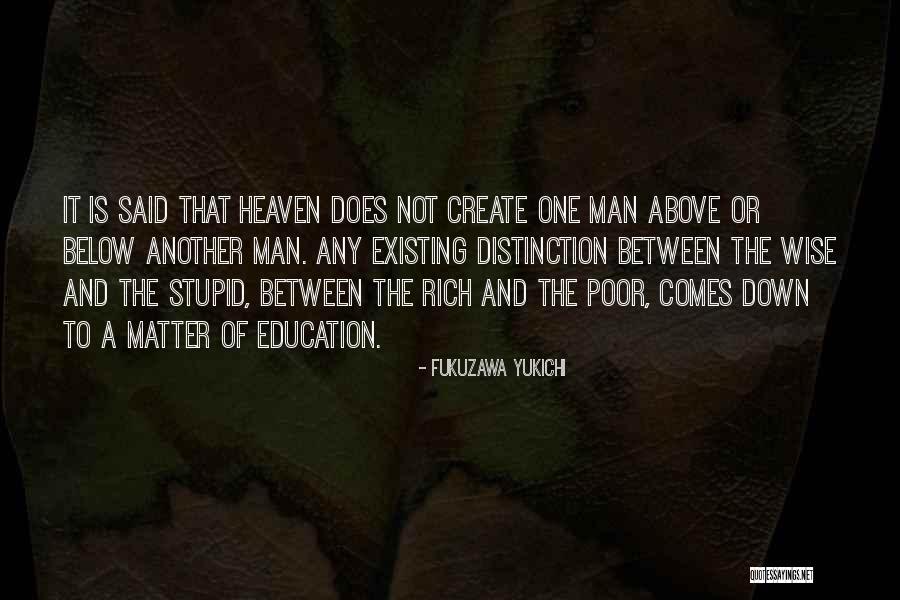 Rich Man Quotes By Fukuzawa Yukichi