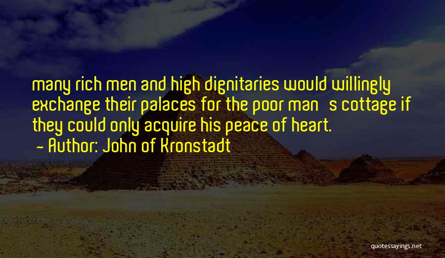 Rich Man's Quotes By John Of Kronstadt