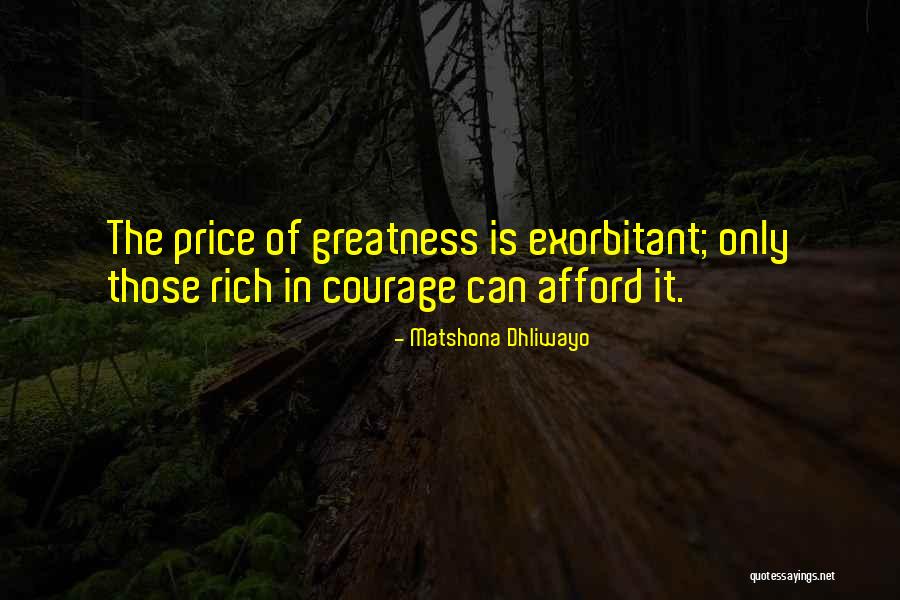 Rich Quotes Quotes By Matshona Dhliwayo