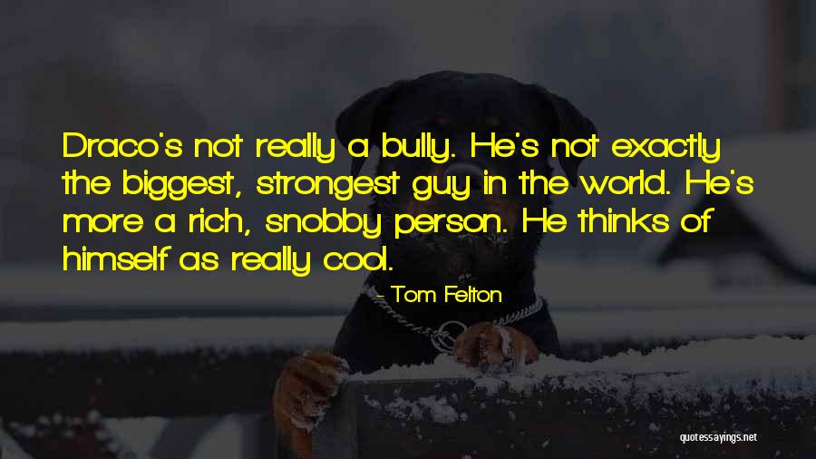 Rich Snobby Quotes By Tom Felton