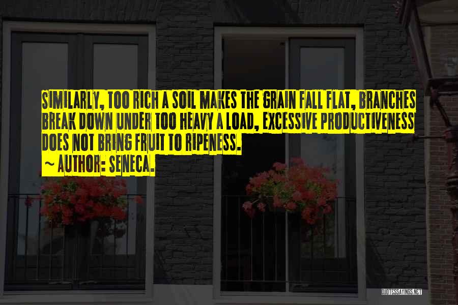 Rich Soil Quotes By Seneca.