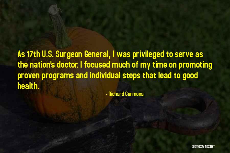 Richard Carmona Quotes 174224