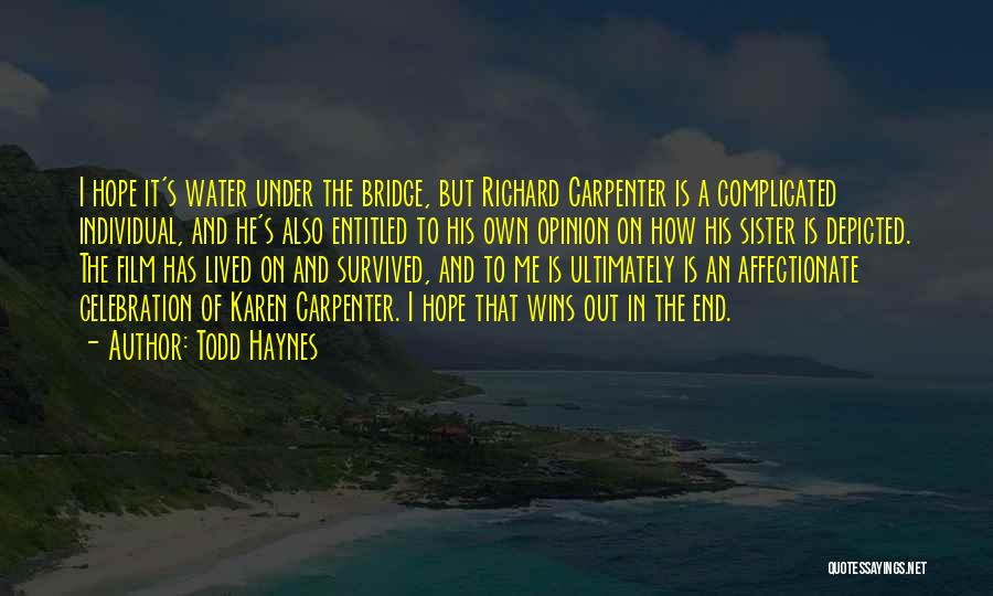Richard Carpenter Quotes By Todd Haynes
