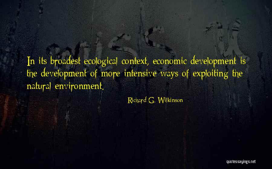Richard G. Wilkinson Quotes 98624 Richard G. Wilkinson Quotes 98624
