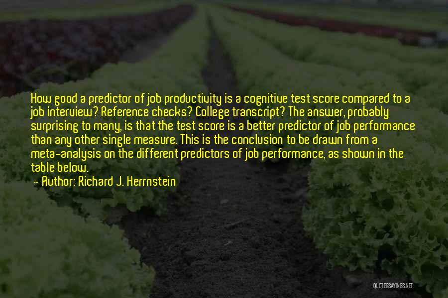 Richard J. Herrnstein Quotes 569045